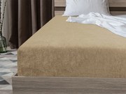 PrzytulneMieszkanie.pl Prześcieradło frotte EXCLUSIVE beżowe 160x200 cm