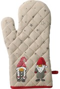 Bawełniana rękawica do pieczenia z motywm skrzata, 31×18 cm