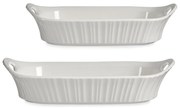 Naczynia do zapiekania z porcelany, zestaw 2 szt.