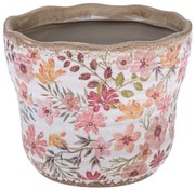 Ceramiczna osłonka na doniczkę Vintage florist, 17 x 12 x 14 cm