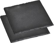 Kesper 38110 Zestaw podstawek łupkowych 2 szt., 13 x 13 cm