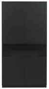 Czarna szafka modułowa z litego drewna sosnowego 110x210 cm Finca – WOOOD