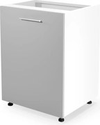 Szafka kuchenna stojąca 60 VENTO D-60/82 jasnoszary połysk HALMAR