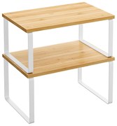 Zestaw 2 półek kuchennych MARZO w dekorze bambusowym