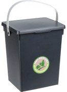 Pojemnik na odpady organiczne z plastiku z recyklingu, 5,5 l