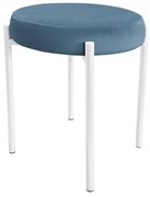 TABORET DIOR STOŁEK LOFT metal podstawa biała MG33