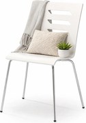 Białe metalowe krzesło w stylu skandynawskim L2-G56