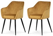 Zestaw krzeseł do jadalni PIKA YEL4, 2 szt.