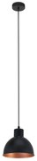 Czarno-brązowa lampa wisząca z metalowym kloszem ø 21 cm TRURO 1 – EGLO