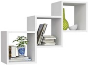 Biała Trzykomorowa Półka Ścienna K5-P64