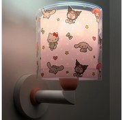 Dalber 41259 - Dziecięca lampa ścienna HELLO KITTY&FRIENDS 1xE27/15W/230V różowa