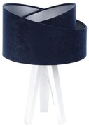 Lampa stołowa GEMSTONE granatowa/srebrna/biała BPS KONCEPT