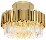 Lampa sufitowa plafon kryształowa APP1100-4CP Złota