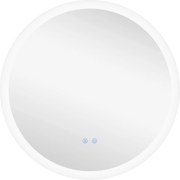 kleankin Lustro łazienkowe z oświetleniem LED Sensor dotykowy Funkcja przeciwparoobrazkowa