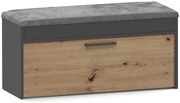 Szafka Na Buty Antracyt + Dąb Artisan H6-M76