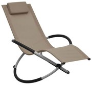 Dziecięcy leżak do nowoczesnego ogrodu taupe M4-B76