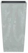 Donica ogrodowa z wkładem Urbi Square Beton Effect 19,5 x 19,5 x 37,5 cm szary PROSPERPLAST