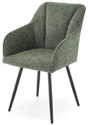Krzesło tapicerowane K576 oliwkowe obracane HALMAR