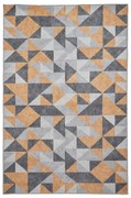Szaro-żółty dywan odpowiedni do prania 61x120 cm Coral Yellow&amp;Grey – Think Rugs