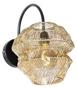 Orientalna lampa ścienna złota - VadiKolonialny Oswietlenie wewnetrzne