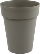 Doniczka okrągła Toscane Ø 44 x W.53 cm - Taupe - Solidna i odporna - Wyprodukowana we Francji