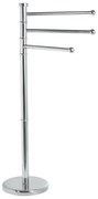 Aqualine - Stojak z wieszakiem na ręczniki SAMBA 85,5 cm stal nierdzewna/chrom błyszczący