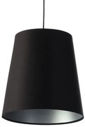 Czarno-srebrna lampa wisząca stożek nad stół - S404 G5-S10