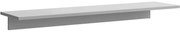 Dłuższa półka LAYERS do paneli ściennych, 1200 mm, szara