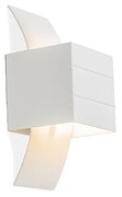 Nowoczesny Kinkiet / Lampa scienna biały z efektem świetlnym - Amy Nowoczesny Oswietlenie wewnetrzne