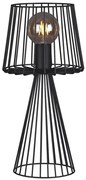 Czarna druciana lampa stołowa w stylu loft - S566 W0-F14