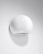 Kinkiet lakierowany GLOBE biały połysk SOLLUX  LIGHTING