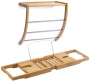 Półka łazienkowa na wannę, wieszak na ręczniki 2 w 1 - zestaw, ZELLER