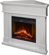 Kominek elektryczny stojący narożny FORD White, dł. 110 x gł. 63 x wys. 102 cm