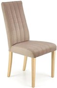 Beżowe klasyczne krzesło z weluru T9-D49