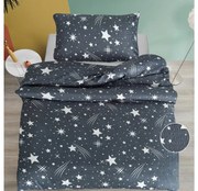PrzytulneMieszkanie.pl PrzytulneMieszkanie.pl Pościel krepowa NOCNE NIEBO BLEND szara Rozmiar pościeli: 70 x 90 cm | 140 x 200 cm