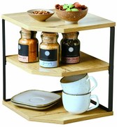 Kesper 27833 Narożna półka kuchenna, dąb sonoma,26 x 26 x 28 cm