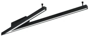 Czarna lampa sufitowa LED ze sterowaniem głosowym/mobilną aplikacją i metalowym kloszem 35x127.5 cm Cicanto – CINQUE