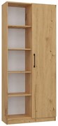 Wysoki regał z półkami dąb artisan K6-R41