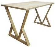 Stół 70/120/28 Loft V podstawa metalowa do salonu kuchni