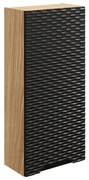 Szafka łazienkowa OCEAN BLACK 83-35-1D 35cm dąb olejowany/czarna COMAD