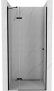 Mexen Roma drzwi prysznicowe uchylne 70 cm, transparent, czarne - 854-070-000-70-00