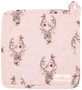 Zestaw 2 różowych bawełnianych rękawic kuchennych Green Gate Dina