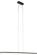 Designerska lampa wisząca czarna w komplecie z LED - Banda Nowoczesny Oswietlenie wewnetrzne