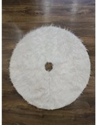 Dywanik biały pod choinkę 78cm