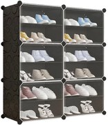 Modułowa Czarna Szafka Na Buty F1-A39