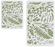 Biało-zielone dywaniki łazienkowe zestaw 2 szt. – Oyo Concept