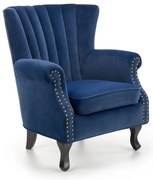 Fotel CLARUS ciemnogranatowy