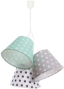 Dziecięca potrójna lampa wisząca w gwiazdki H3-G22