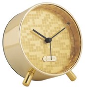 Karlsson 6004GD budzik design złoty, średnica 11cm