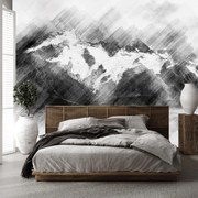 Fototapeta - Rysunek gór (196x136 cm)